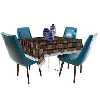 Wings Star PVC Printed Square Dinning Table Cover | Waterproof & Dustproof Table Cover (Size: 54x54 Inches) - KUM40-thumb2