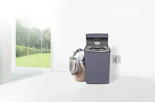 Wings Star Washing Machine Cover for Fully Automatic Top Load LG T8068TEEL3 7Kg Model, Grey Color-thumb4