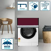 Wings Star Washing Machine Cover for Fully Automatic Front Load IFB Serena Aqua SX LDT 6 kg - Red-thumb4