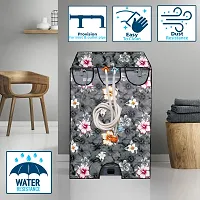 Wings Star LG Top Load Washing Machine Cover for 6 kg, 6.2 Kg, 6.5 Kg, 7 Kg (58 X 58 X 88 cm) | Waterproof & Dust-Proof Top Loading Fully Automatic Washing Machine Cover for LG, KUM87-thumb1