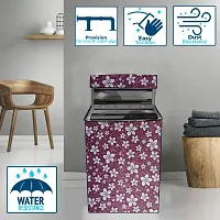 Wings Star LG Top Load Washing Machine Cover Suitable For 6 kg, 6.2 Kg, 6.5 Kg, 7 Kg (56cms X 56cms X 85cms) | Waterproof & Dust-Proof Top Loading Fully Automatc Washing Machine Cover for LG, KUM112-thumb1