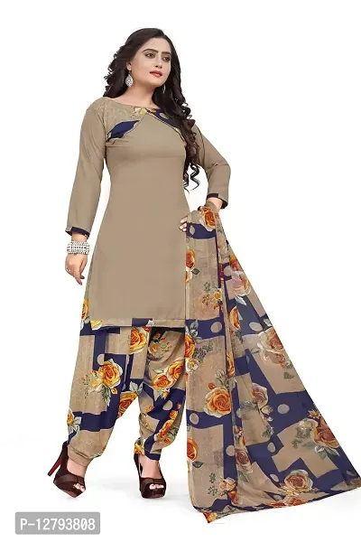 Blue Collection Women's Floral Satin Modern Crepe Regular Woven Round Neck 3/4 Sleeve Pull On Fantasy Solid Sun Protection Kurta (Off White R_T_F_679 Size :- Free Size