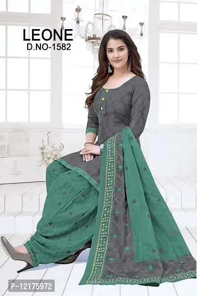 Trendy Women Crepe Dress Material with dupatta