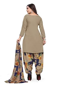 Blue Collection Women's Floral Satin Modern Crepe Regular Woven Round Neck 3/4 Sleeve Pull On Fantasy Solid Sun Protection Kurta (Off White R_T_F_679 Size :- Free Size-thumb2