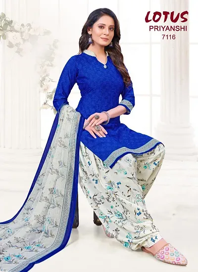 Stylish Crepe Dress Material with Dupatta