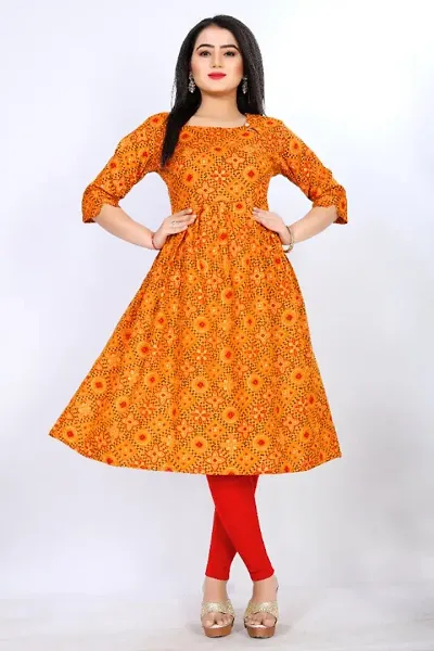 Fancy Cotton Printed Kurti