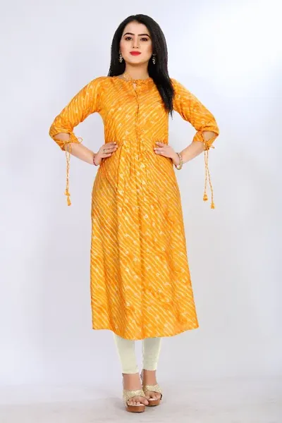 Trendy Womans Chanedri Regular Kurti