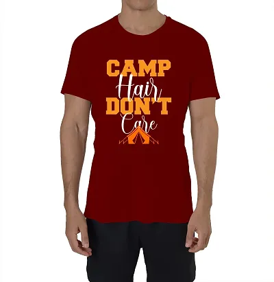 Horns N Bones Graphic Half Sleeve T-Shirt for Mens - Camp Hair