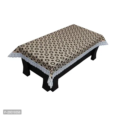 Trendy PVC Printed Waterproof Rectangle 4 Seater Table Cover 40x60 Inch -Beige-thumb3