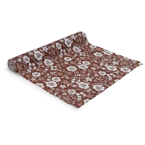 Dakshya Industries PVC Small Flower Printed Table Cover Washable Waterproof Table Protector