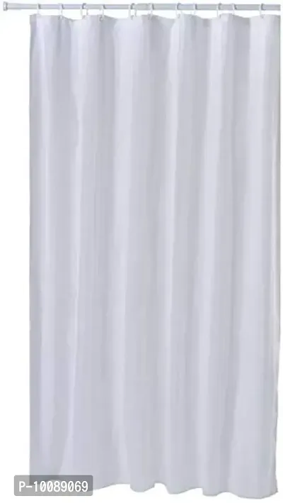 Dakshya Industries Pack of 1 Waterproof Transparent PVC Plain AC Curtain with Hooks (Size - 10 Feet, Thickness - 0.30 mm)