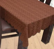 Dakshya Industries Cotton Dining Table Cover (60x90 Inches) - Brown-thumb1