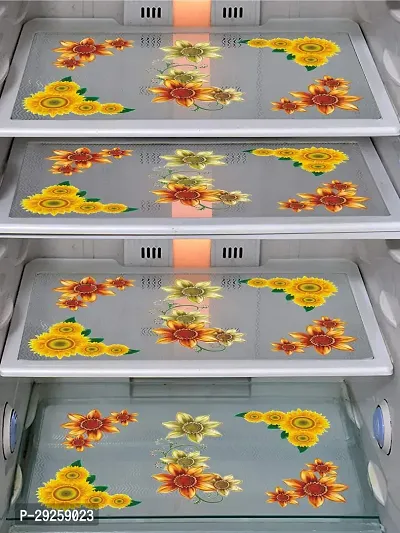 Trendy Ptinted Refrigerator PVC Cover Pack Of 5 - Multicolor-thumb2