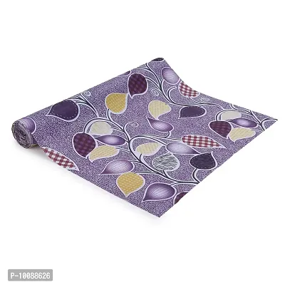 Dakshya Industries PVC Printed Table Cover Printed,Washable Waterproof Table Protector (Dark Brown, 5 Meter Roll) (Purple, Dining Table Cover 90X60 inches)