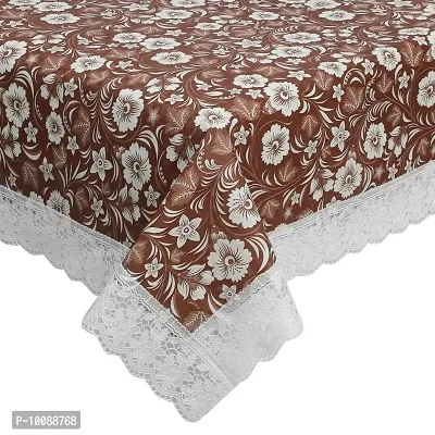 Dakshya Industries PVC Printed Table Cover Printed,Washable Waterproof Table Protector (Brown, 10 Meter Roll)-thumb2