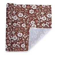 Dakshya Industries PVC Small Flower Printed Table Cover Washable Waterproof Table Protector-thumb1