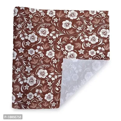 Dakshya Industries PVC Small Flower Printed Table Cover Washable Waterproof Table Protector-thumb2