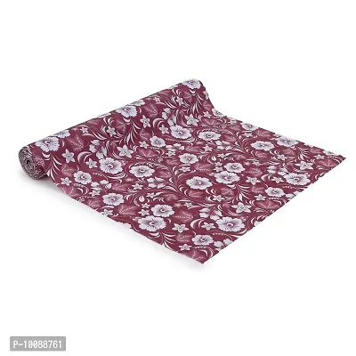 Dakshya Industries PVC Small Flower Printed Table Cover Washable Waterproof Table Protector