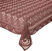 Dakshya Industries Designer Dining Table Cover 60X90 Inches (Brown)-thumb1