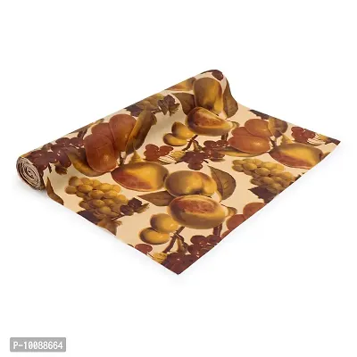 Dakshya Industries PVC Printed Table Cover Printed,Washable Waterproof Table Protector (Dark Brown, 5 Meter Roll) (White, Center Table Cover 60X40 inches)