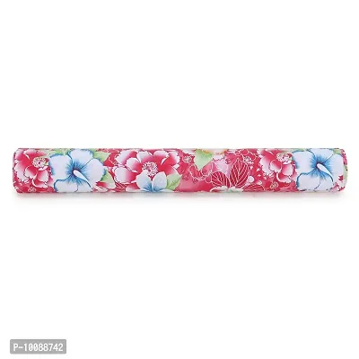 Dakshya Industries Floral Design PVC Wardrobe Kitchen Drawer Cupboard Cabinet Shelf Mat, Shelf Liner 5 Mtr - Multi-thumb3