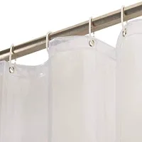 Dakshya Industries Pack of 1 Waterproof Transparent PVC Plain AC Curtain with Hooks (Size - 9 Feet, Thickness - 0.15 mm)-thumb2
