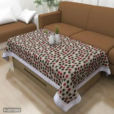 Trendy PVC Printed Waterproof Rectangle 4 Seater Table Cover 40x60 Inch -Multicolor