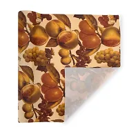 Dakshya Industries PVC Printed Table Cover Printed,Washable Waterproof Table Protector (Dark Brown, 5 Meter Roll) (White, Center Table Cover 60X40 inches)-thumb3