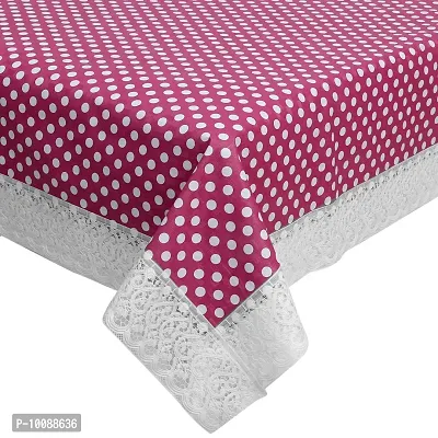 Dakshya Industries PVC Printed Table Cover Printed,Washable Waterproof Table Protector (Pink, 10 Meter Roll)-thumb2