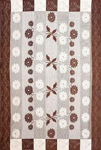 Dakshya Industries Designer Floral Dining Table Cover 60X90 Inches (Brown)-thumb1