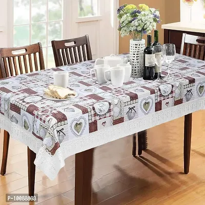 Dakshya Industries PVC Checked Multicolor Anti-Slip Dining Table Cover 6 Seater || 60x90 Inches