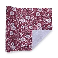 Dakshya Industries PVC Small Flower Printed Table Cover Washable Waterproof Table Protector-thumb1