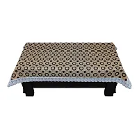 Trendy PVC Printed Waterproof Rectangle 4 Seater Table Cover 40x60 Inch -Beige-thumb3