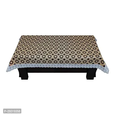 Trendy PVC Printed Waterproof Rectangle 4 Seater Table Cover 40x60 Inch -Beige-thumb4