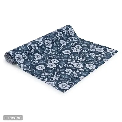 Dakshya Industries PVC Small Flower Printed Table Cover Washable Waterproof Table Protector