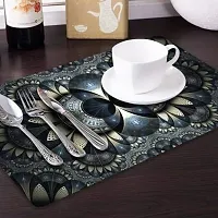 Dakshya Industries PVC Printed Dining Table Placemats Set of 6 (Multicolour) - DIBLMAT56-thumb2