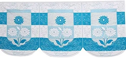 Dakshya Industries Floral Design 6 Piece Cotton Sofa Cover Set (Violet)-thumb4