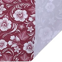 Dakshya Industries PVC Small Flower Printed Table Cover Washable Waterproof Table Protector-thumb3