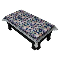 Trendy PVC Printed Waterproof Rectangle 4 Seater Table Cover 40x60 Inch -Blue-thumb3