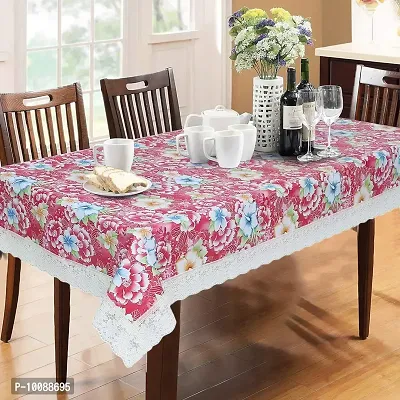 Dakshya Industries PVC Printed Table Cover Printed,Washable Waterproof (Pink, 10 Meter Roll)