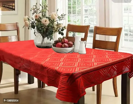 Dakshya Industries Cotton Dining Table Cover (60x90 Inches) - Maroon