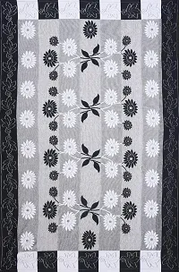 Dakshya Industries Designer Floral Dining Table Cover 60X90 Inches (Black)-thumb1