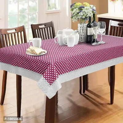 Dakshya Industries PVC Printed Table Cover Printed,Washable Waterproof Table Protector (Pink, 10 Meter Roll)