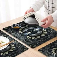 Dakshya Industries PVC Printed Dining Table Placemats Set of 6 (Multicolour) - DIBLMAT56-thumb3