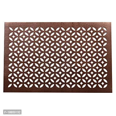 Dakshya Industries PVC Soft Leather 6 Pieces Dining Table Placemat Set (Copper)-thumb3