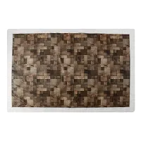 Dakshya Industries PVC Checked Brown Anti-Slip Dining Table Cover 6 Seater || 60x90 Inches-thumb2