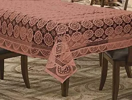 Dakshya Industries Designer Dining Table Cover 60X90 Inches (Brown)-thumb3