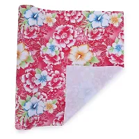 Dakshya Industries Floral Design PVC Wardrobe Kitchen Drawer Cupboard Cabinet Shelf Mat, Shelf Liner 5 Mtr - Multi-thumb1