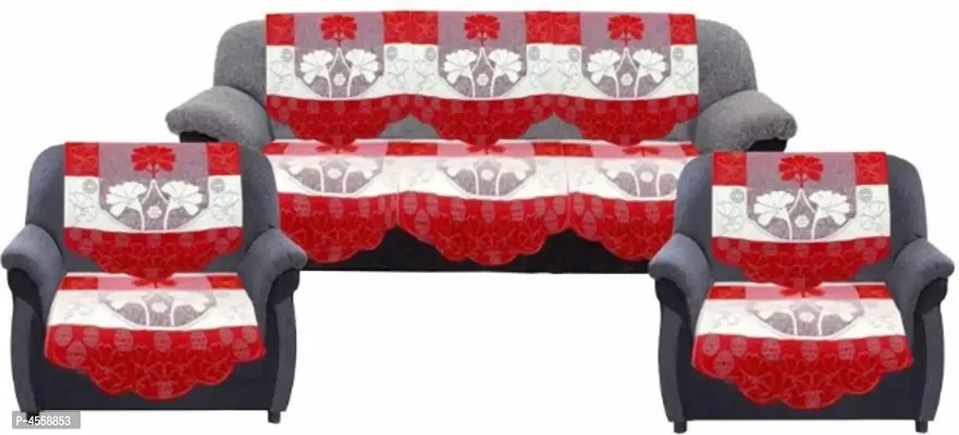 Forever Groovy Polyester Floral 5 Seater Premium Sofa Cover.-thumb0