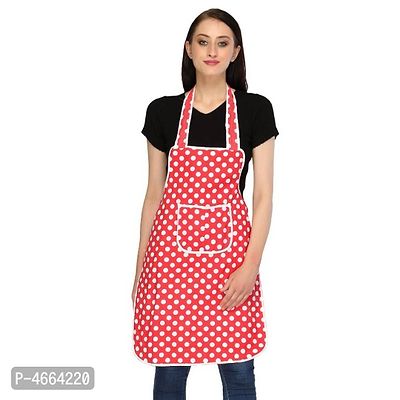 Forever Groovy Polka Design Waterproof Apron (Pack of 1)